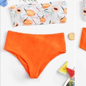 Peach bandeau Bikini set!